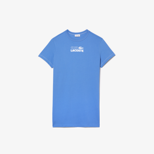 Women’s Lacoste Organic Cotton Print T-shirt Dress