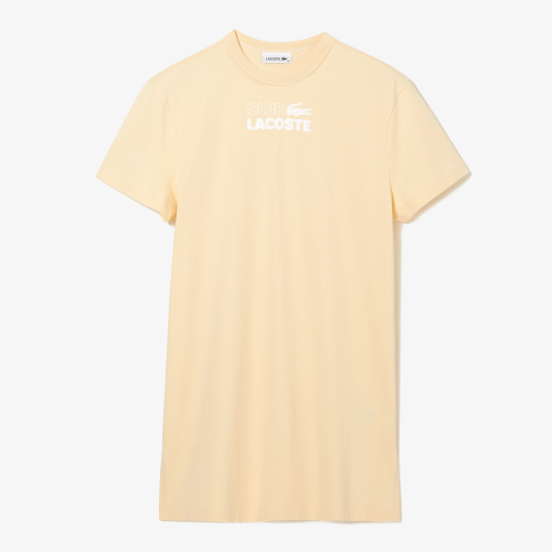 Women's Lacoste Organic Cotton Print T-shirt Dress