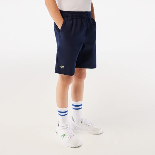 Boy’s Lacoste Lightweight Cotton Gabardine Bermuda Shorts